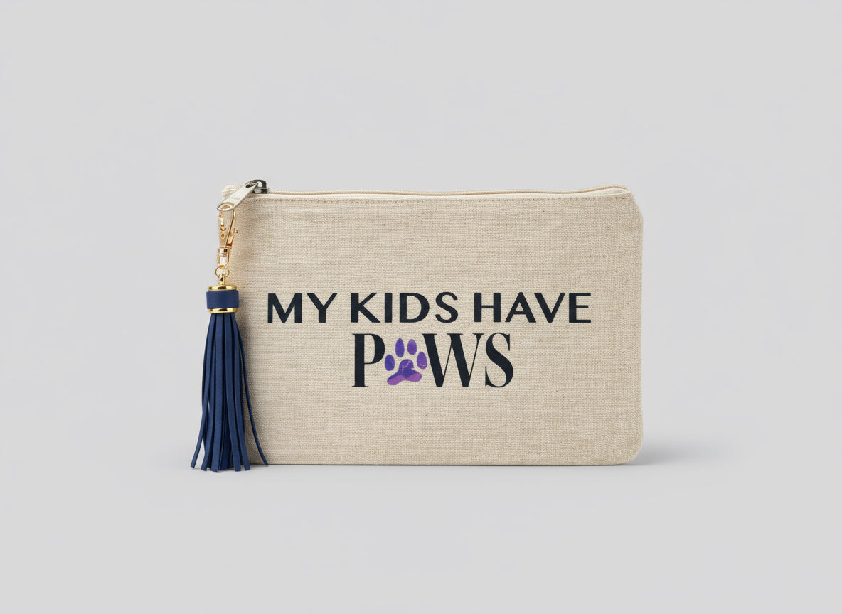 Medium Canvas Dog Quote Canvas Pouch