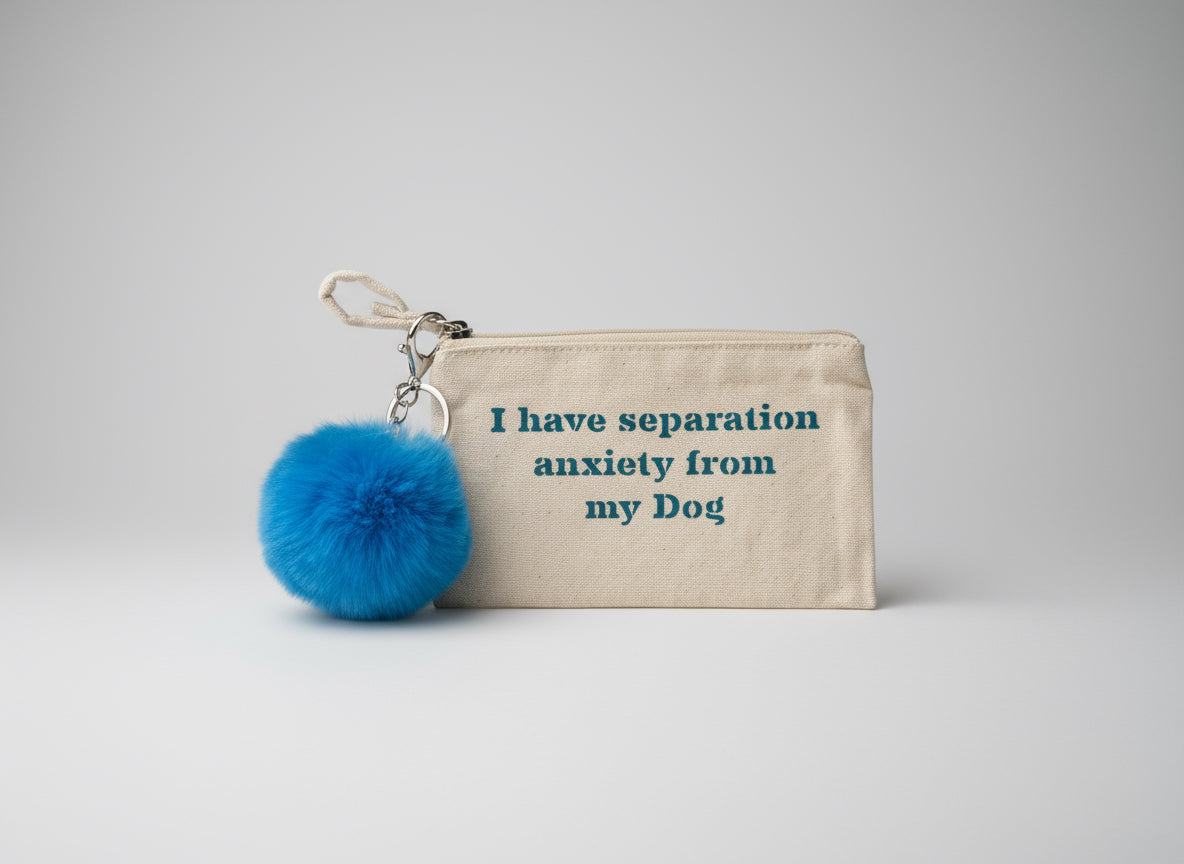 Small Canvas Dog Quote Canvas Pouch