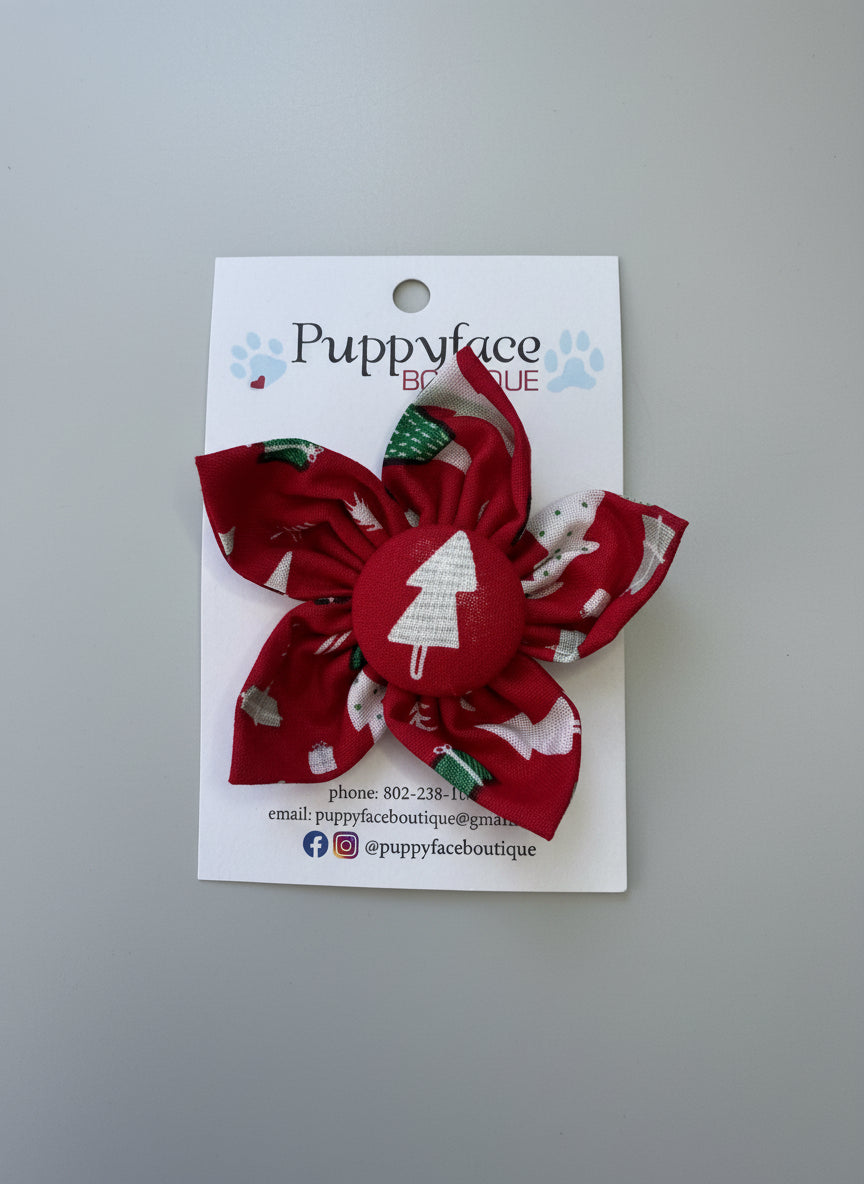 Christmas Tree Flower - Red