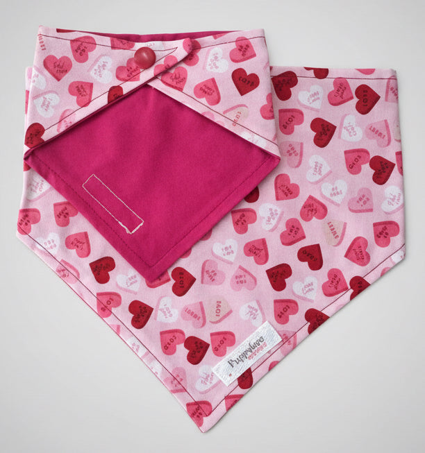 Conversation Heart Bandana (Pink)