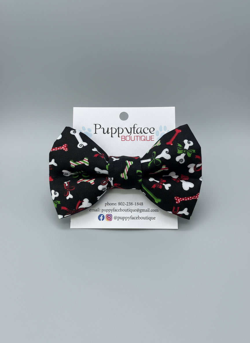 Christmas Bones Bow Tie
