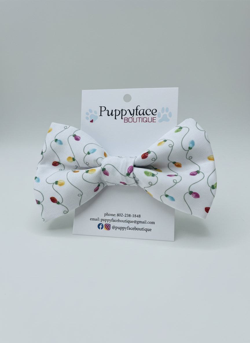 Christmas Lights Bow Tie