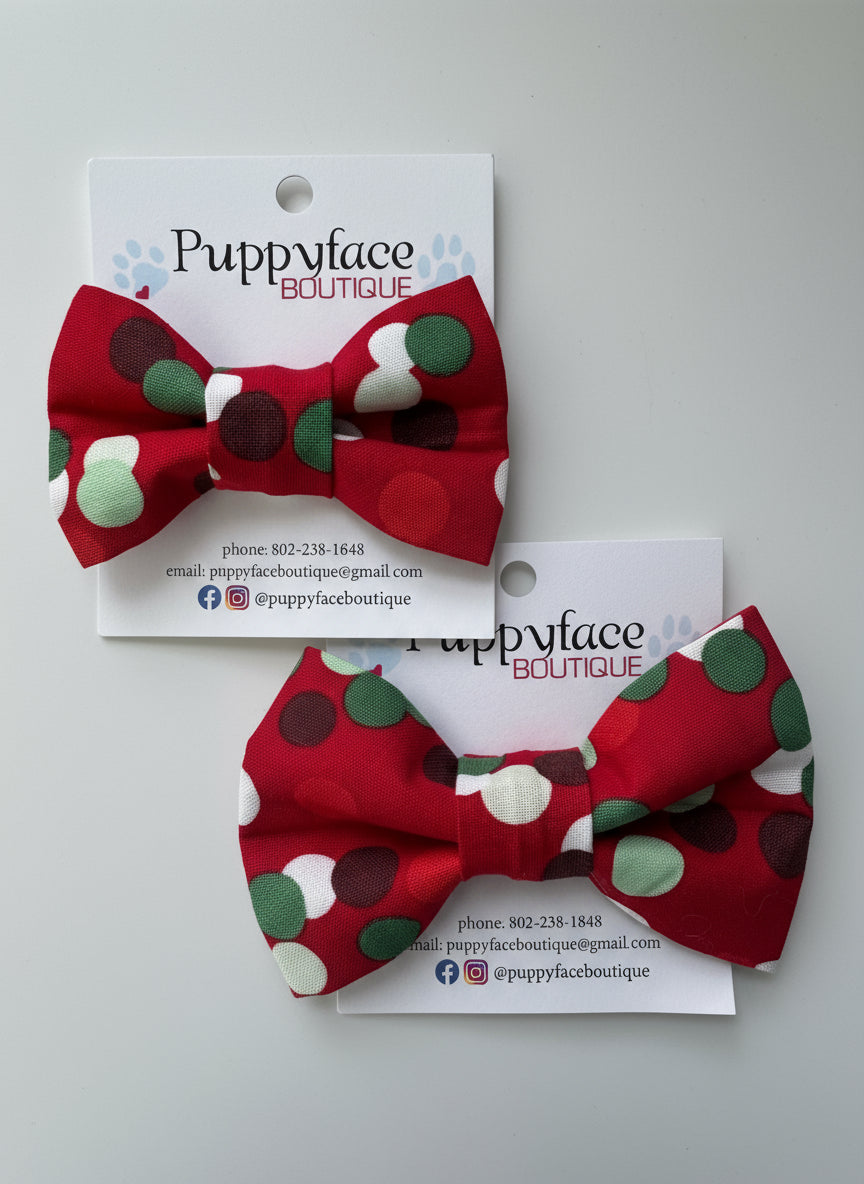 Christmas Dots Bow Tie