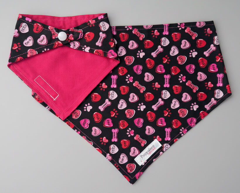 Puppy Conversation Heart Bandana