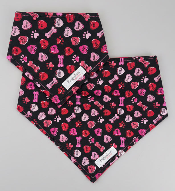 Puppy Conversation Heart Bandana