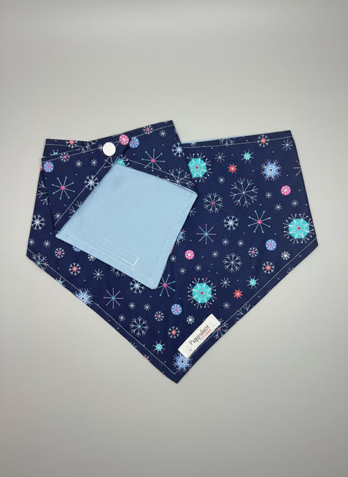 Blue Snowflake Bandana