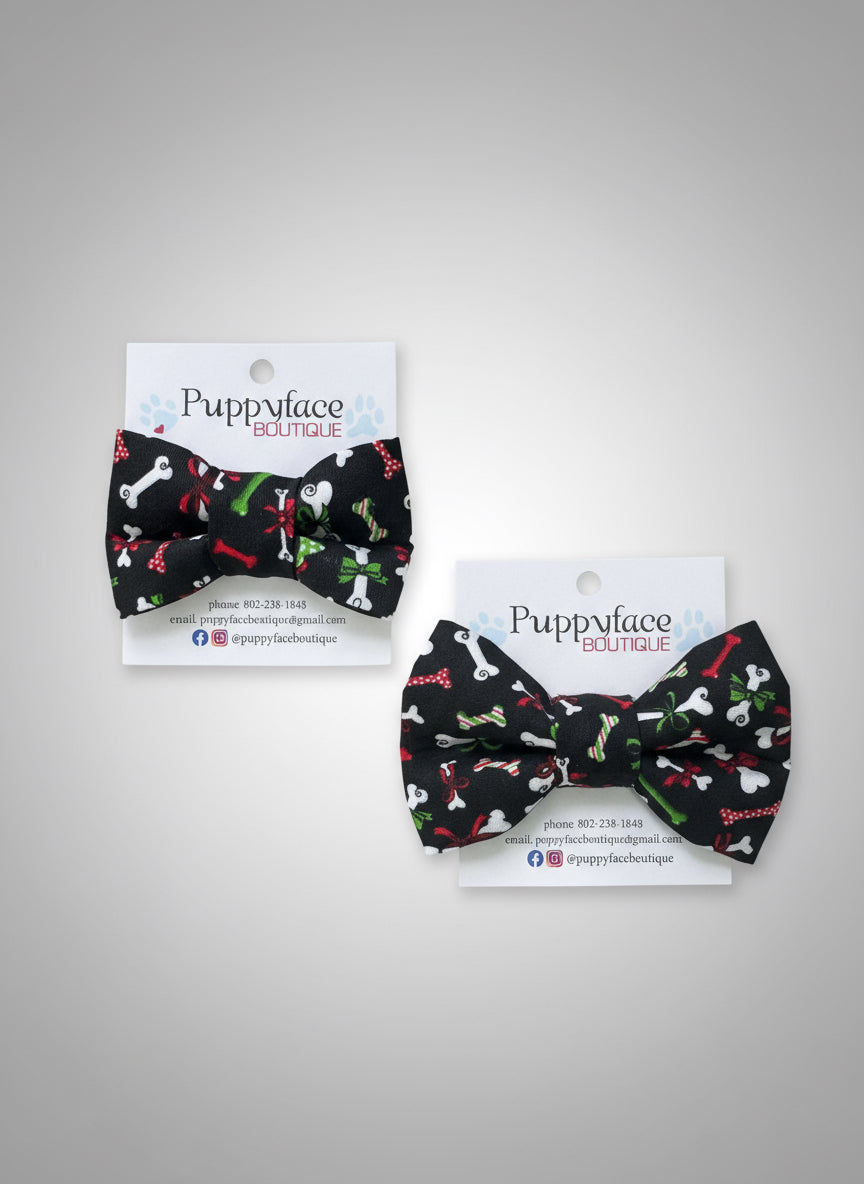 Christmas Bones Bow Tie