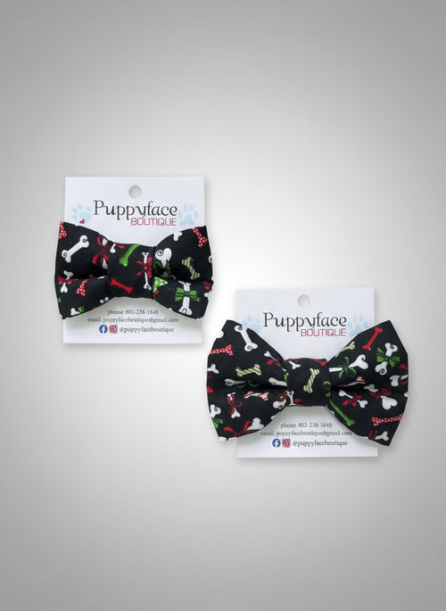 Christmas Bones Bow Tie
