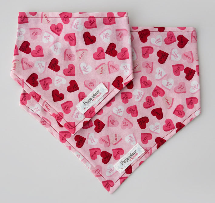 Conversation Heart Bandana (Pink)