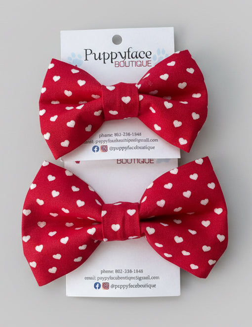 Heart Bow Tie (Red)