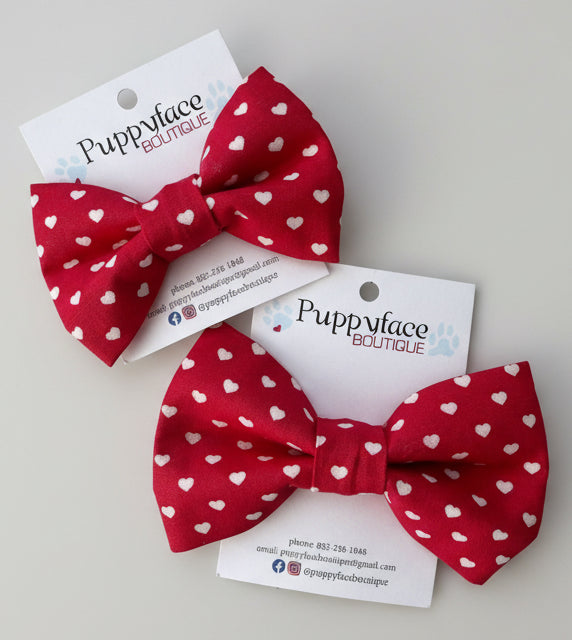 Heart Bow Tie (Red)