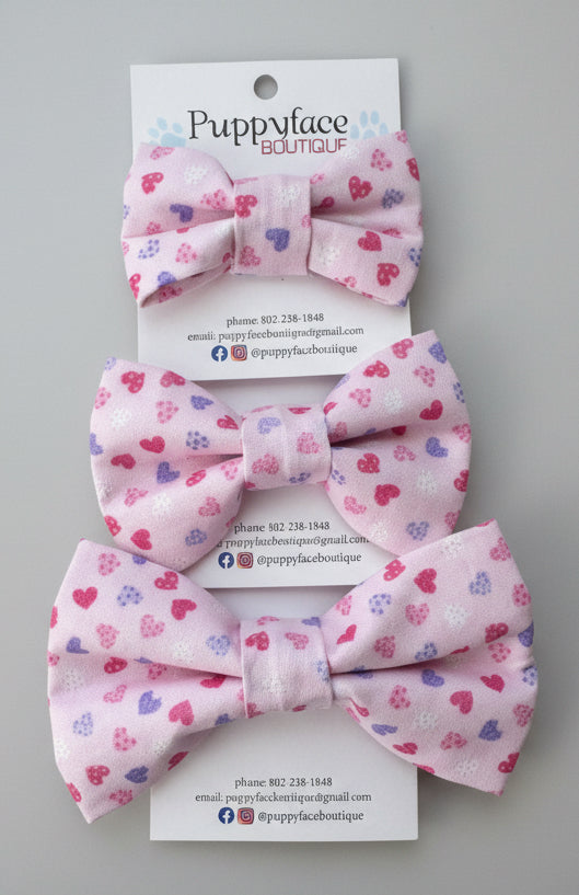 Heart Bow Tie (Pink)